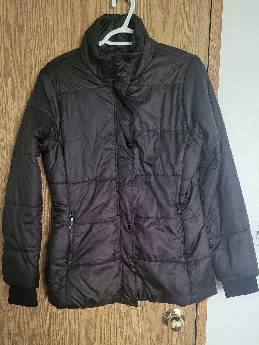 Ci Sono Black Quilted Lightweight Puffer Coat